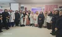 عیادت از نوزادان بستری در بخش NICU  بیمارستان فوق تخصصی البرز